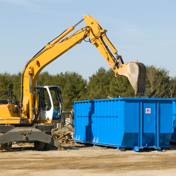 what are the rental fees for a residential dumpster in Highland MD